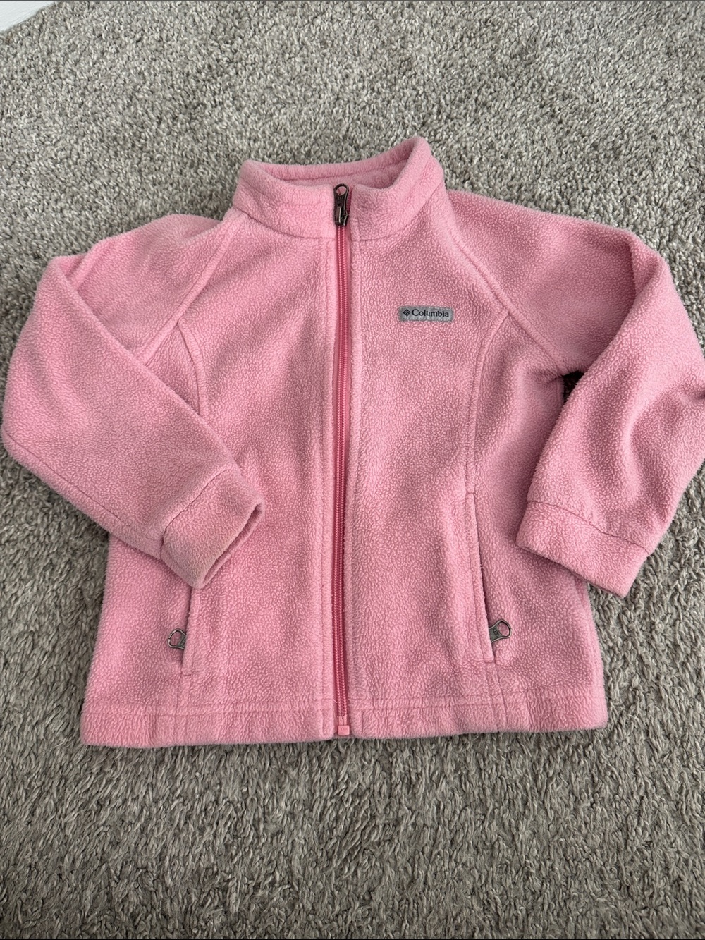 Columbia Light Pink Zip-Up Fleece Jacket